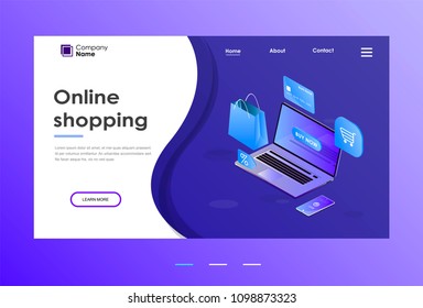 Landing Page Salary Increase Vector Illustration Stock Vector (Royalty ...