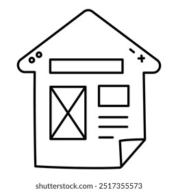 Homepage Icon Design. Representing Website. Landing Page. Main Page. Design. Vector icon.