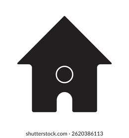 The homepage icon is set. Home page icon. Simple house symbol. Building icon. Vector illustration.