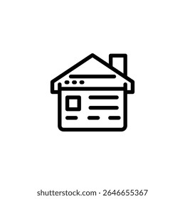 homepage ícone símbolo vetor design bom para web ou aplicativo móvel