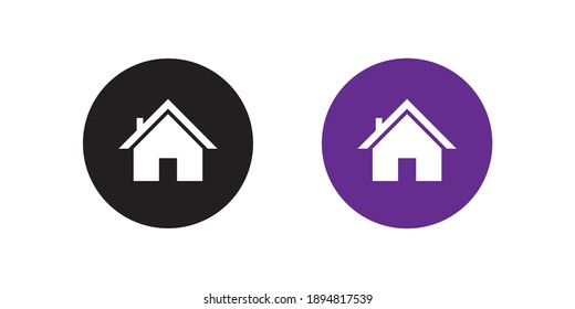 Homepage Icon Vector in Flat Style. House Symbol Illustration