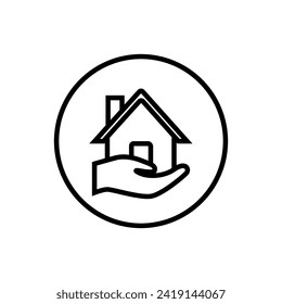 Homepage icon vector. House illustration sign. Home symbol. Building logo.