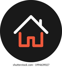 Imagen vectorial de icono de página principal. También se puede usar para UI y UX. Adecuado para aplicaciones móviles, aplicaciones web y medios impresos.