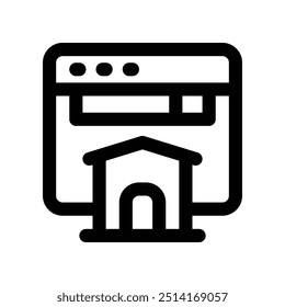 homepage icon. vector line icon for your website, mobile, presentation, and logo design.