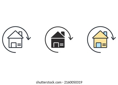 homepage icons  symbol vector elements for infographic web