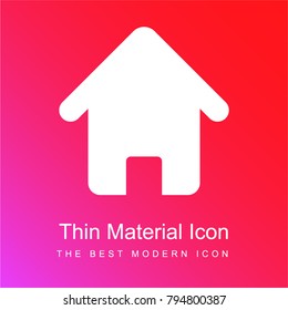 Homepage red and pink gradient material white icon minimal design