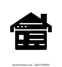 homepage solid icon symbol vector design good for web or mobile app