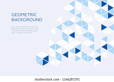 Homepage template. Header for website and mobile website. Concept of computer technology. Abstract geometric element. Vector illustration.
