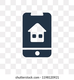 Homepage vector icon isolated on transparent background, Homepage transparency concept can be used web and mobile