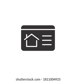 Homepage website icon, solid style.
Web browser and website home page, start page and internet concept. Vector illustration. Design on white background. EPS 10