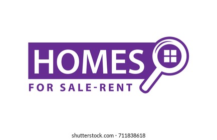 homes for sale-rent , searching for home icon, illustration design, isolated on white background