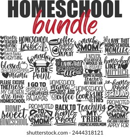 Homeschool Life Vector Designs Bundle