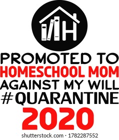 Homeschool mom quarantine vector, Homeschool Mom vector