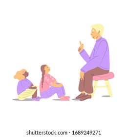 Homeschooling or home education is the education of children at home. Home learning is usually conducted by a parent. Parent or tutor tell the story to children.  Covid-19 quarantine poster