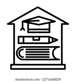 Homeschooling Icon Design For Personal And Commercial Use