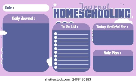 Homeschooling notes that are creative and full of color and meaning. Calming purple, inspiring learning and growing every day.