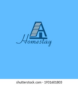 homestay logo modern concept vector design for consttruction,building and oter