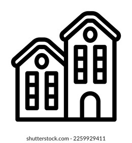 Diseño de iconos de la línea del vector del hogar