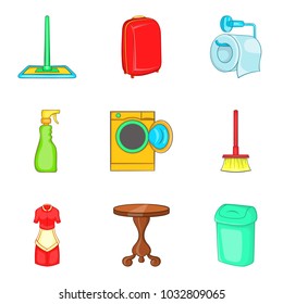 Homestead icons set. Cartoon set of 9 homestead vector icons for web isolated on white background