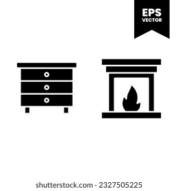 Homestuff icon vector illustration logo template for many purpose. Isolated on white background.