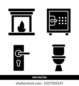 Homestuff icon vector illustration logo template for many purpose. Isolated on white background.