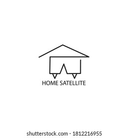 plantilla de diseño de ilustración de línea simple con logotipo de inicio
