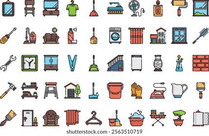 Homeware icons High-Quality Vector Icons Collection with Editable Stroke. Ideal for Professional and Creative Projects.