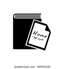 homework book icon 