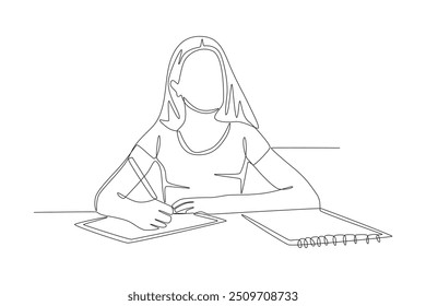 Homework in concept one-line drawing