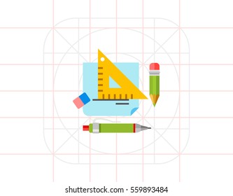 Homework flat icon