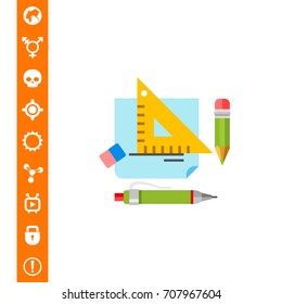 Homework flat icon