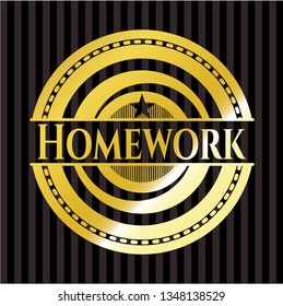 Homework golden emblem