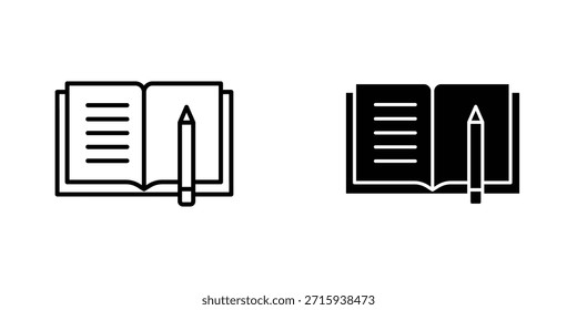 Design-Kollektion für Hausaufgaben-Icons. Vektorzeichen und Symbol für UI-Designs