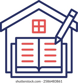 Homework Icon Element For Design