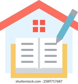 Homework Icon Element For Design