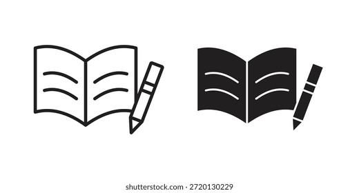 Ilustración de ícono de tarea, Vector de línea delgada, signo de Diseño web,
