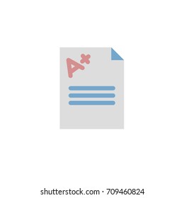Homework icon. Modern flat design
