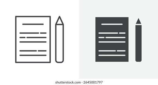 Icono de tarea Esquema de signo de Vector