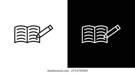 Icono de la tarea, signo de Vector de contorno, Descarga de diseño de logotipo