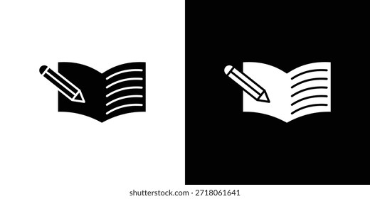 Homework icon. Simple high quality pictogram. Modern solid style