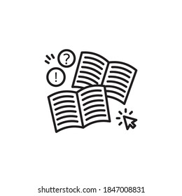 Homework icon in vector. Logotype