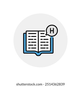 Homework icon vector stock illustration