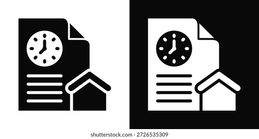 Icono de la tarea Blanco y Negro Estilo de fondo