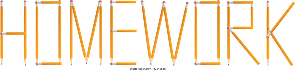 Homework Pencil Vector