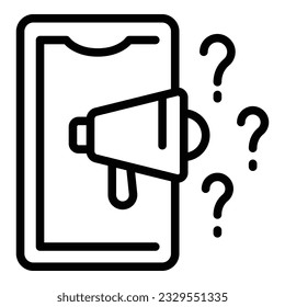Homework question icon outline vector. Parent kid. Child study