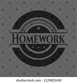Homework realistic dark emblem