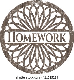 Homework realistic wood emblem