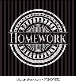 Homework silver shiny emblem