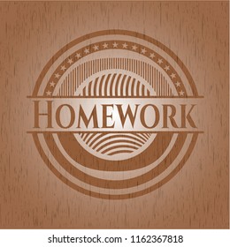Homework wood emblem