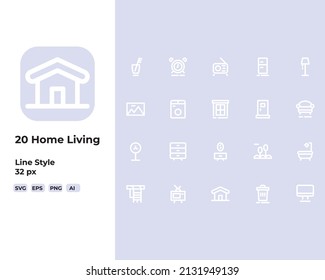 Homi Living Icon Line Style